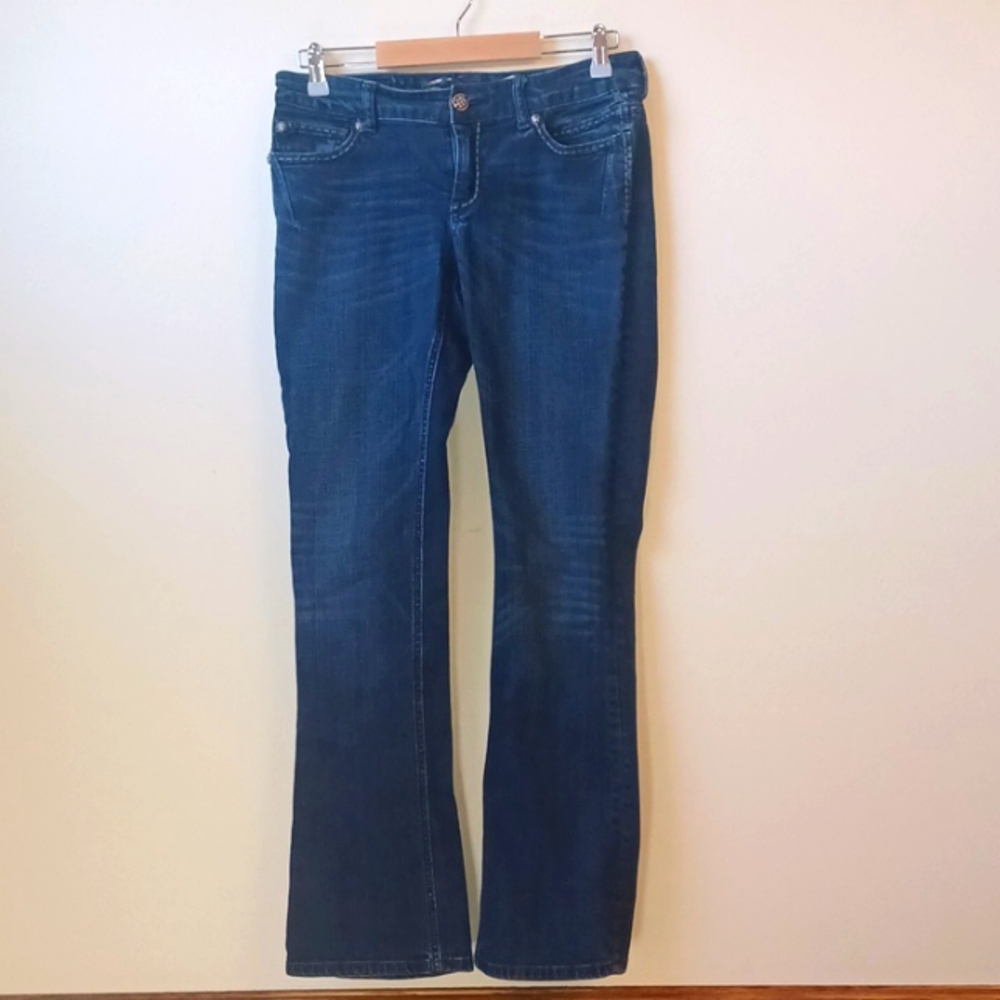 Seven7 Boot Cut Denim Blue Jeans Women's Rodeo Spandex Size 6